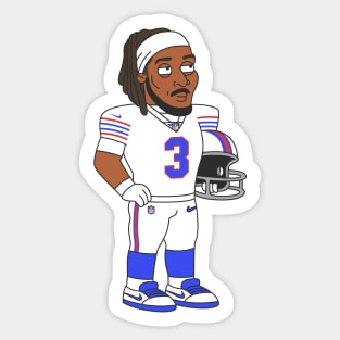 Damar Hamlin Buffalo Mafia Sticker